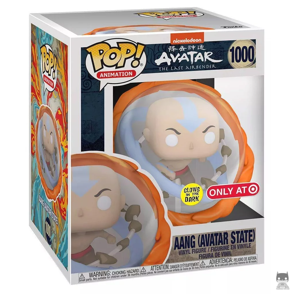 Figura Funko Pop! Aang Estado Avatar (Supersized) en su caja