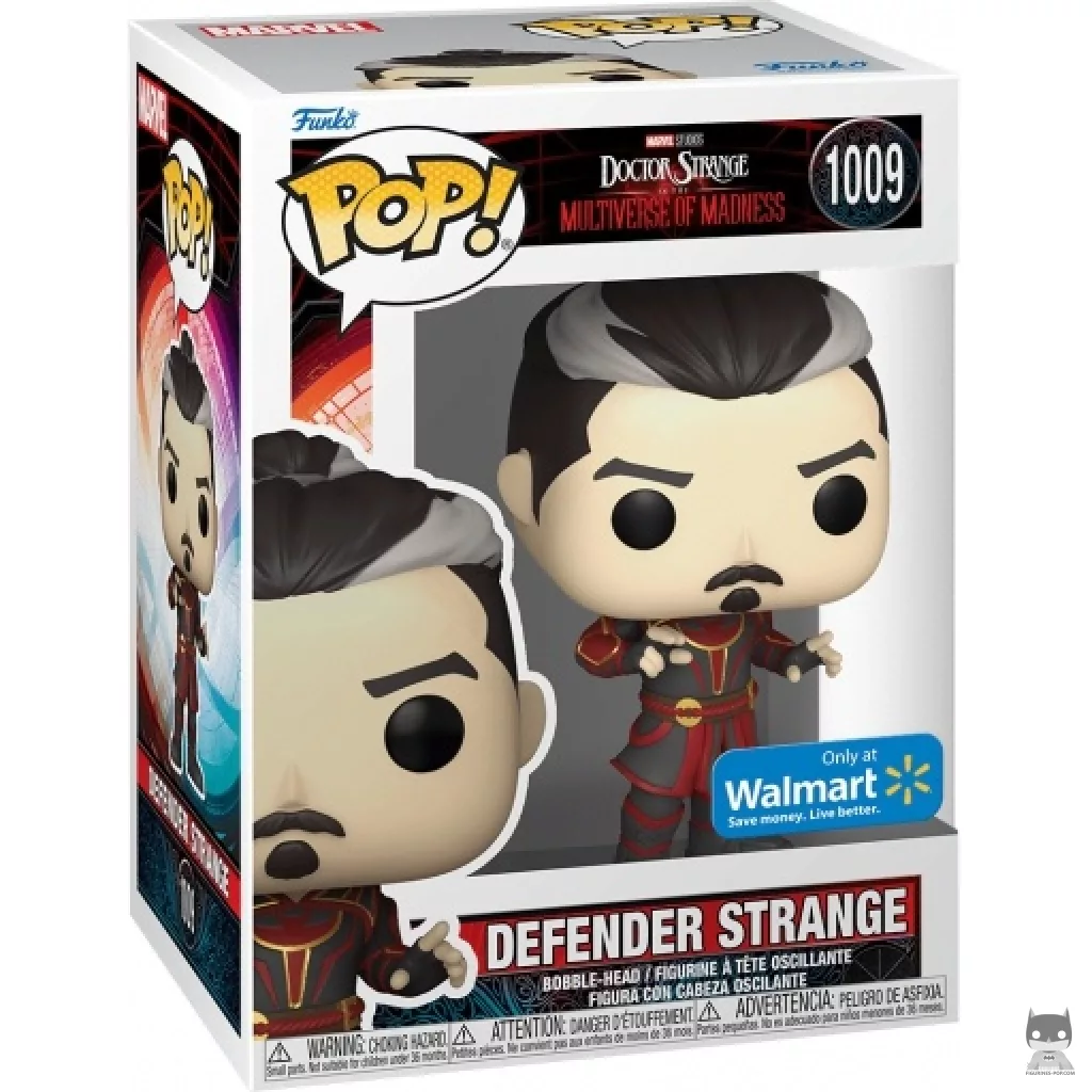 Figura Funko Pop! Strange defensor en su caja