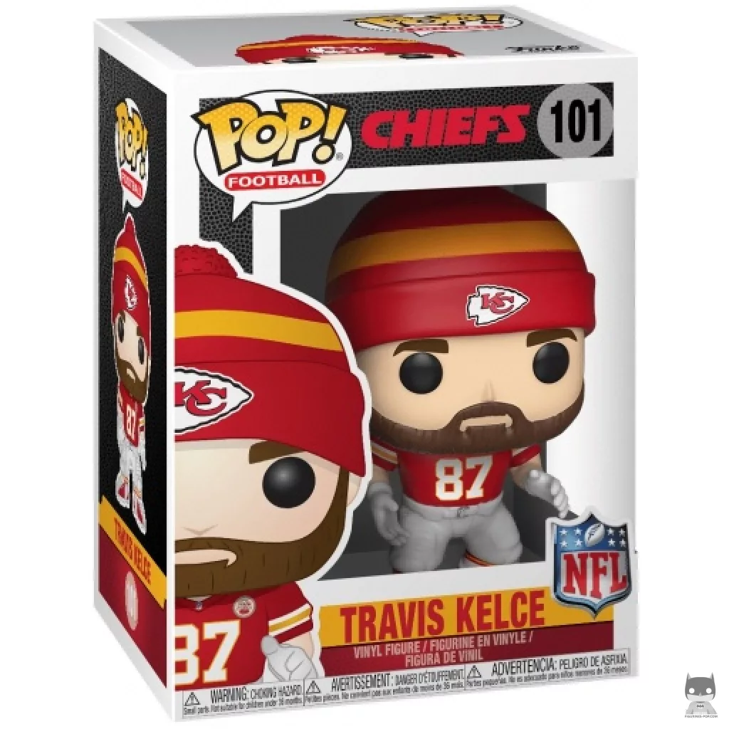 Figura Funko Pop! Travis Kelce en su caja