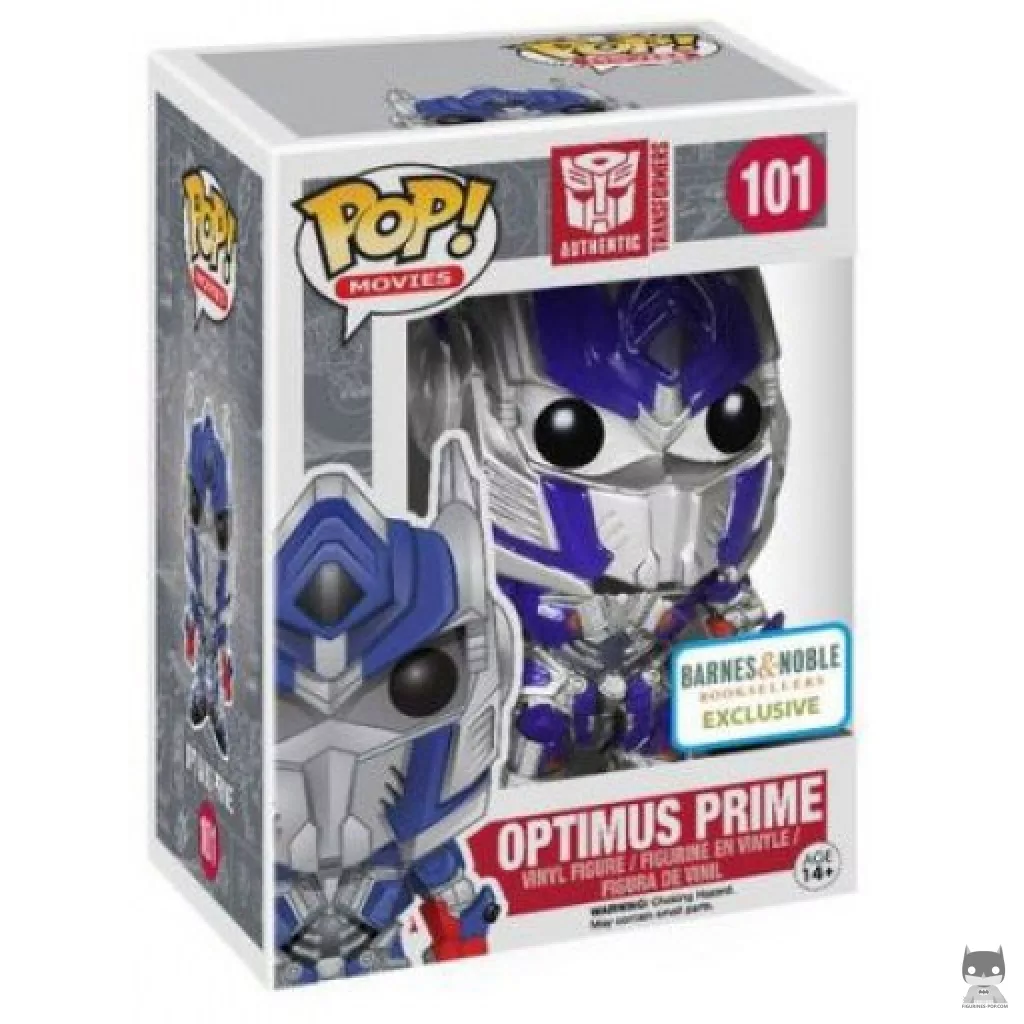 Figura Funko Pop! Optimus Prime (Metalizado) en su caja