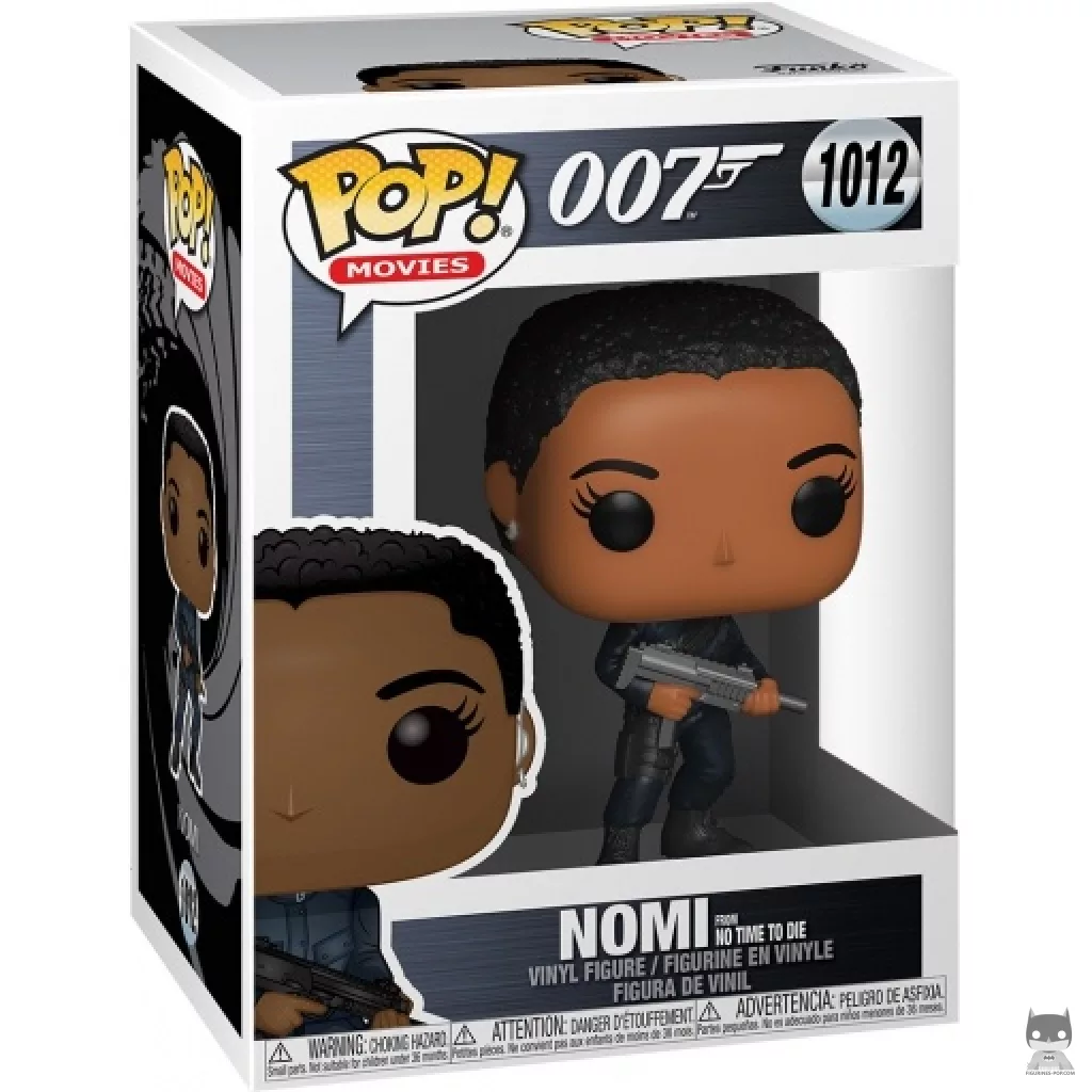 Figura Funko Pop! Nomi (Sin tiempo para morir) en su caja