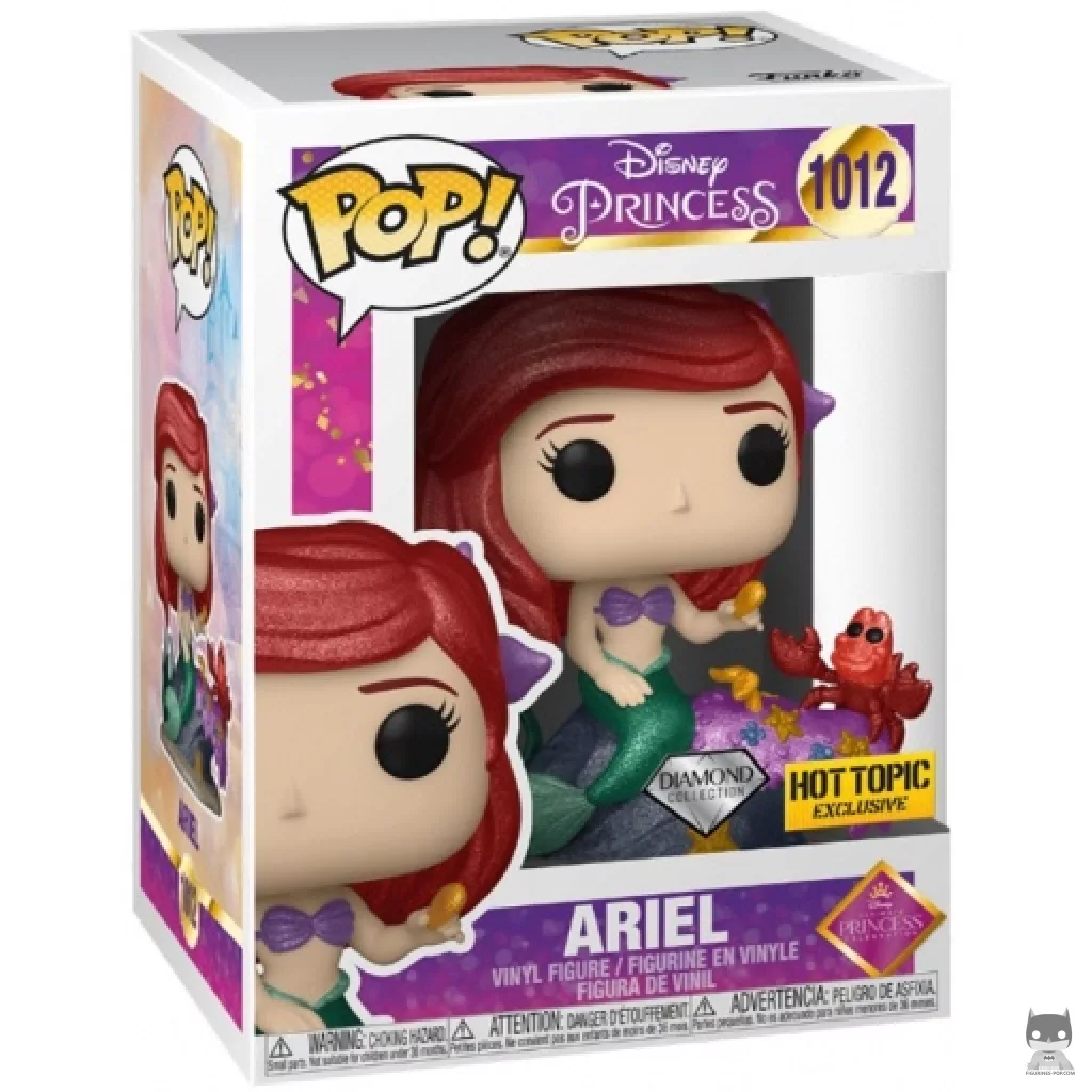 Figura Funko Pop! Ariel (Purpurina de diamante) en su caja