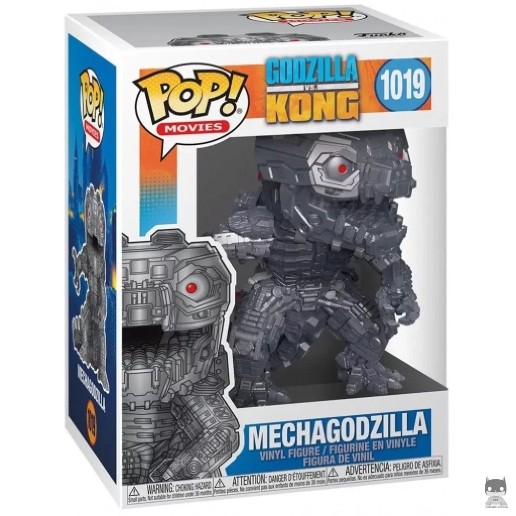Figura Funko Pop! MechaGodzilla (Metalizado) en su caja