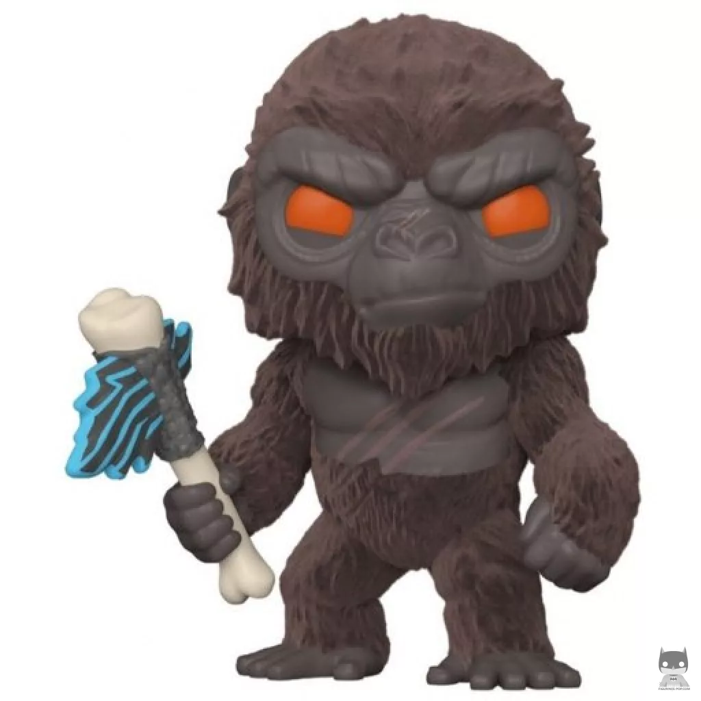 Figura Funko Pop! Kong con hacha de batalla (Flocado) (Godzilla vs. Kong)