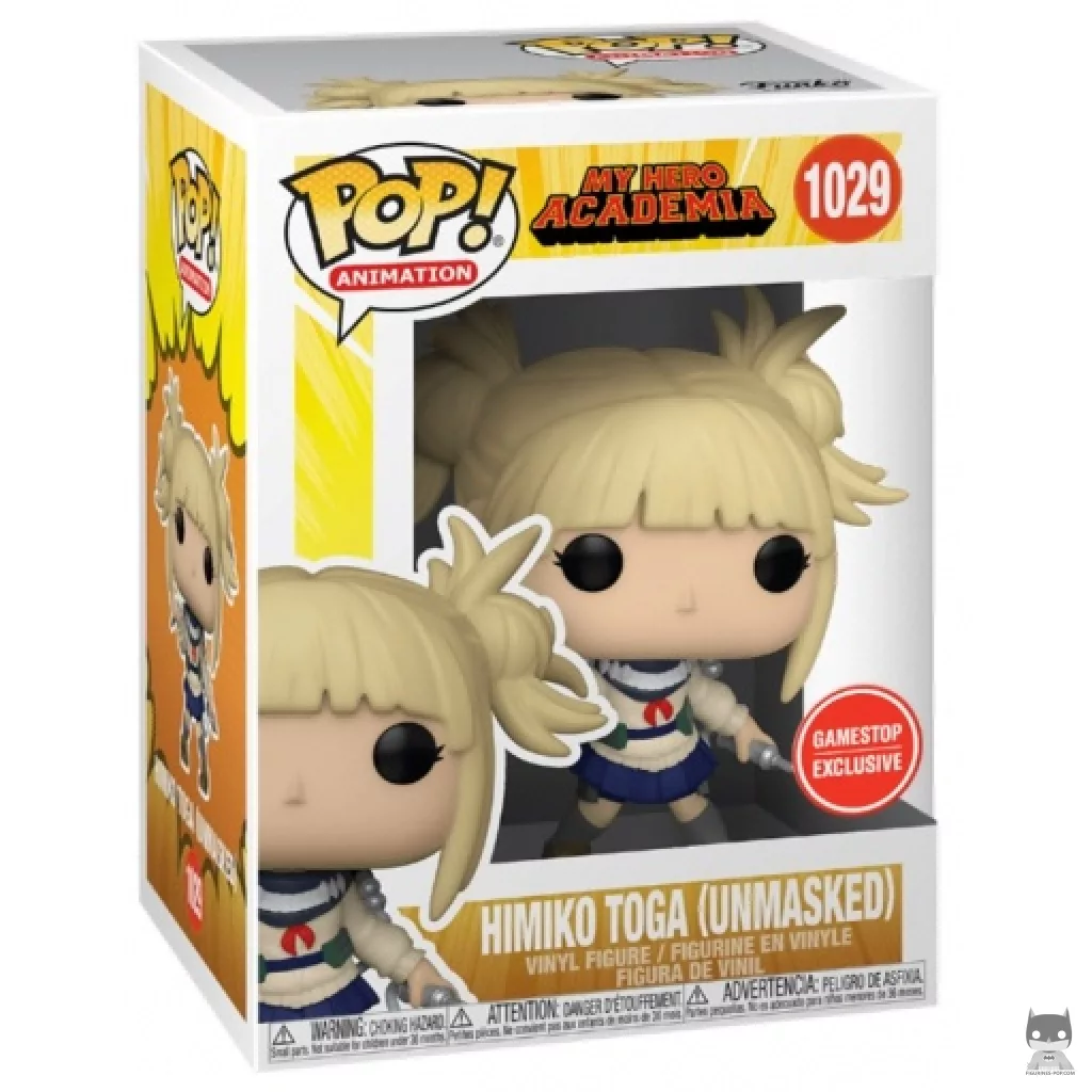 Figura Funko Pop! Himiko Toga sin máscara en su caja