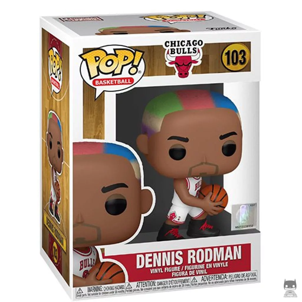 Figura Funko Pop! Dennis Rodman en su caja