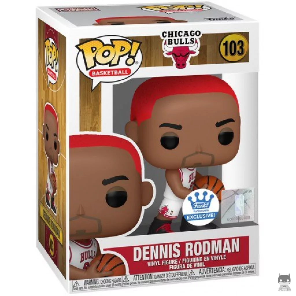 Figura Funko Pop! Dennis Rodman (Pelo rojo) en su caja