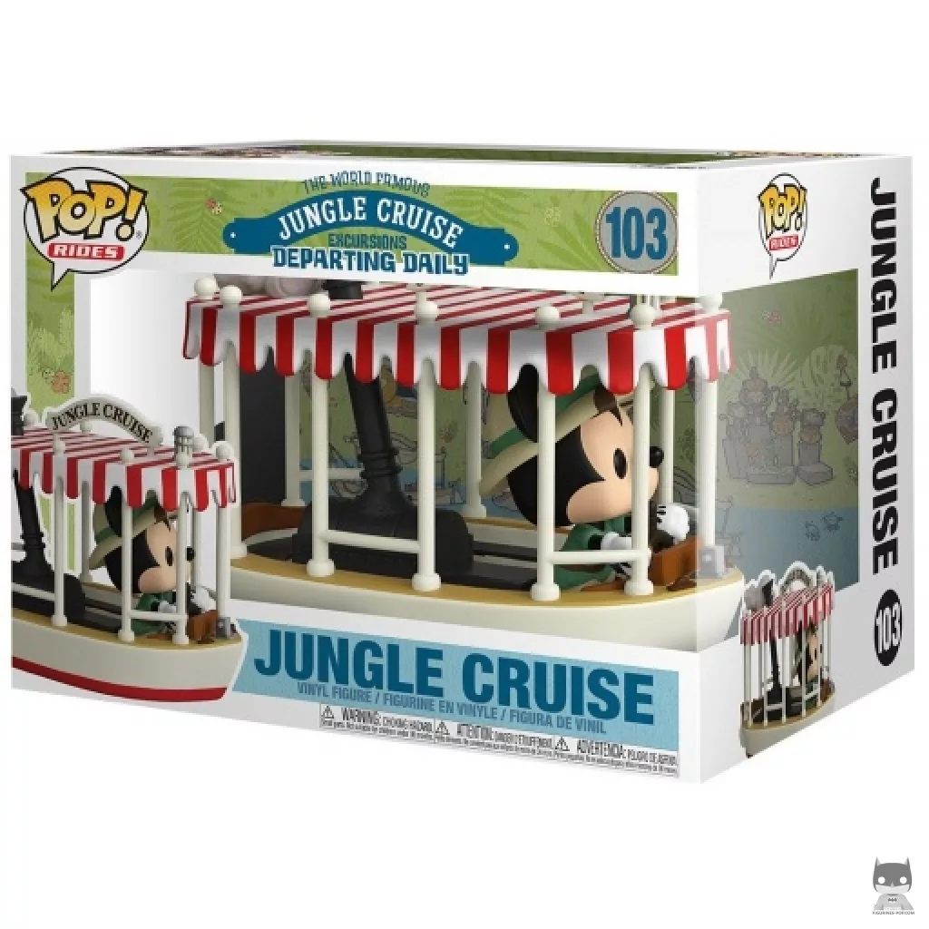Figura Funko Pop! Jungle Cruise (Mickey Mouse) en su caja