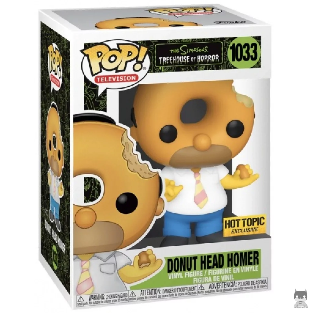 Figura Funko Pop! Homer cabeza de donut en su caja