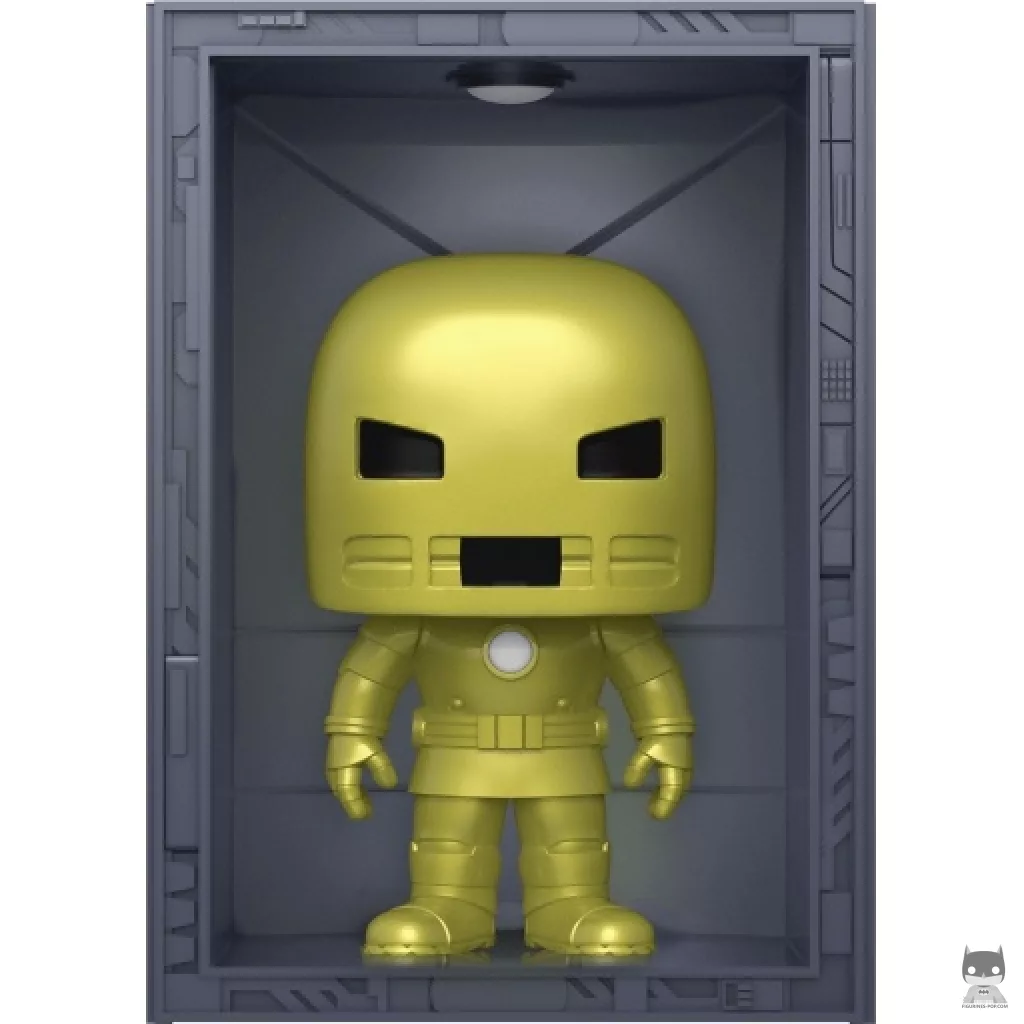 Figura Funko Pop! Sala de las Armaduras: Iron Man Modelo 1 Armadura dorada (Metalizado) (Marvel Comics)