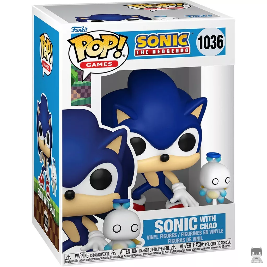 Figura Funko Pop! Sonic con Chao en su caja