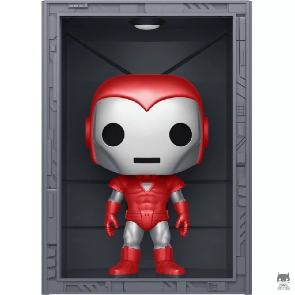 Figura Funko Pop! Sala de las Armaduras: Iron Man Modelo 8 Silver Centurion (Metalizado) (Marvel Comics)