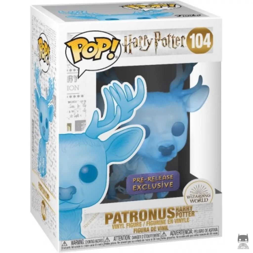 Figura Funko Pop! Patronus de Harry Potter (Translúcido) en su caja