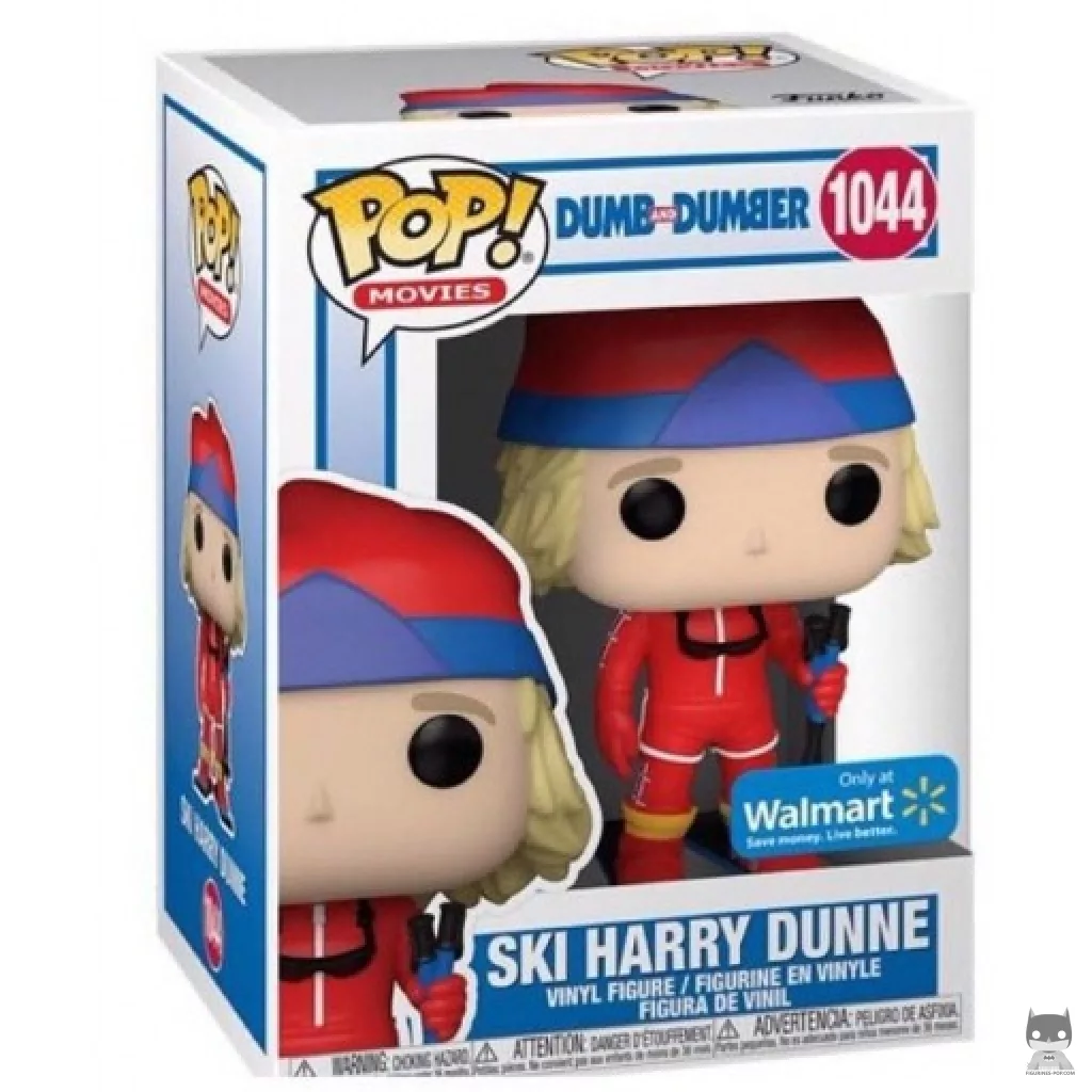 Figura Funko Pop! Harry Dunne esquiando en su caja