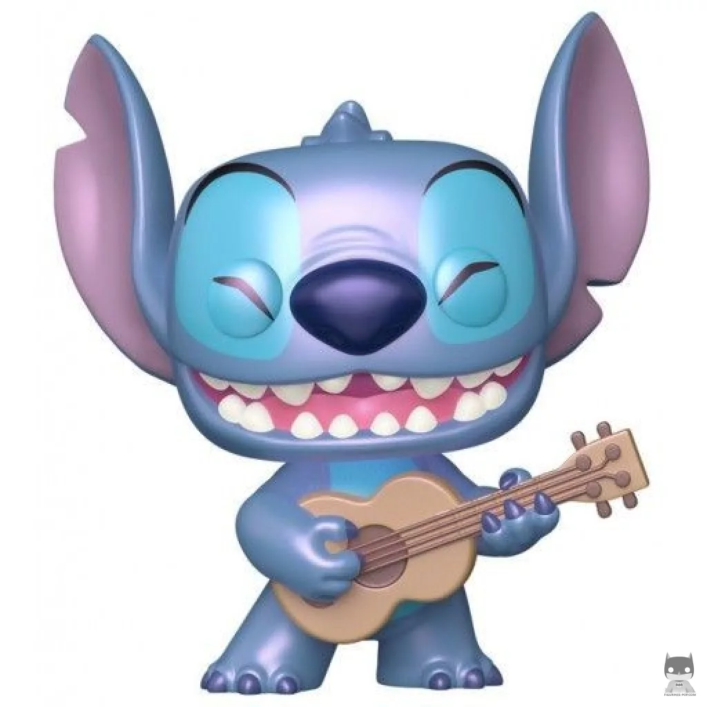 Figura Funko Pop! Stitch con ukelele (Supersized & Perlado) (Lilo y Stitch)