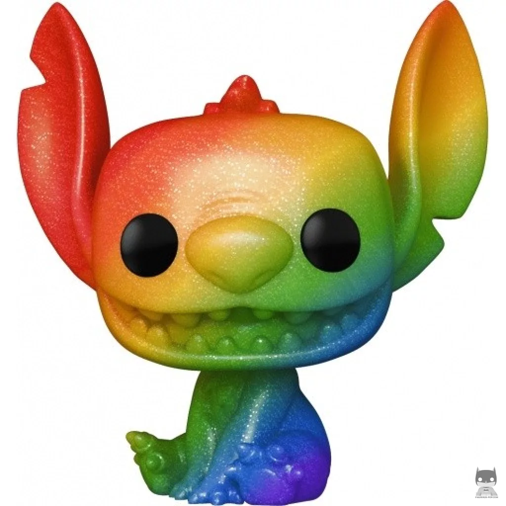 Figura Funko Pop! Stitch sonriendo (Arcoíris & Purpurina de diamante) (Lilo y Stitch)