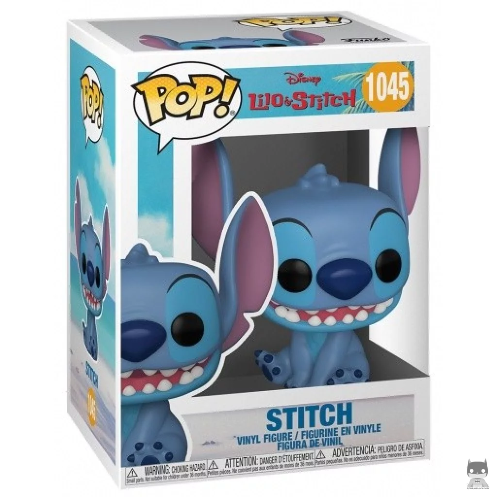 Figura Funko Pop! Stitch sonriendo en su caja