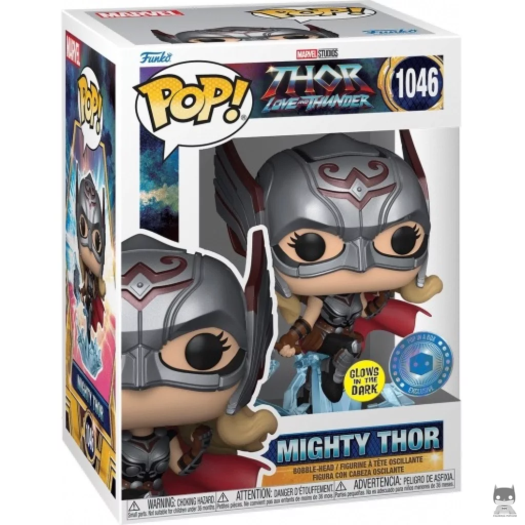 Figura Funko Pop! Mighty Thor (Brilla en la oscuridad) en su caja