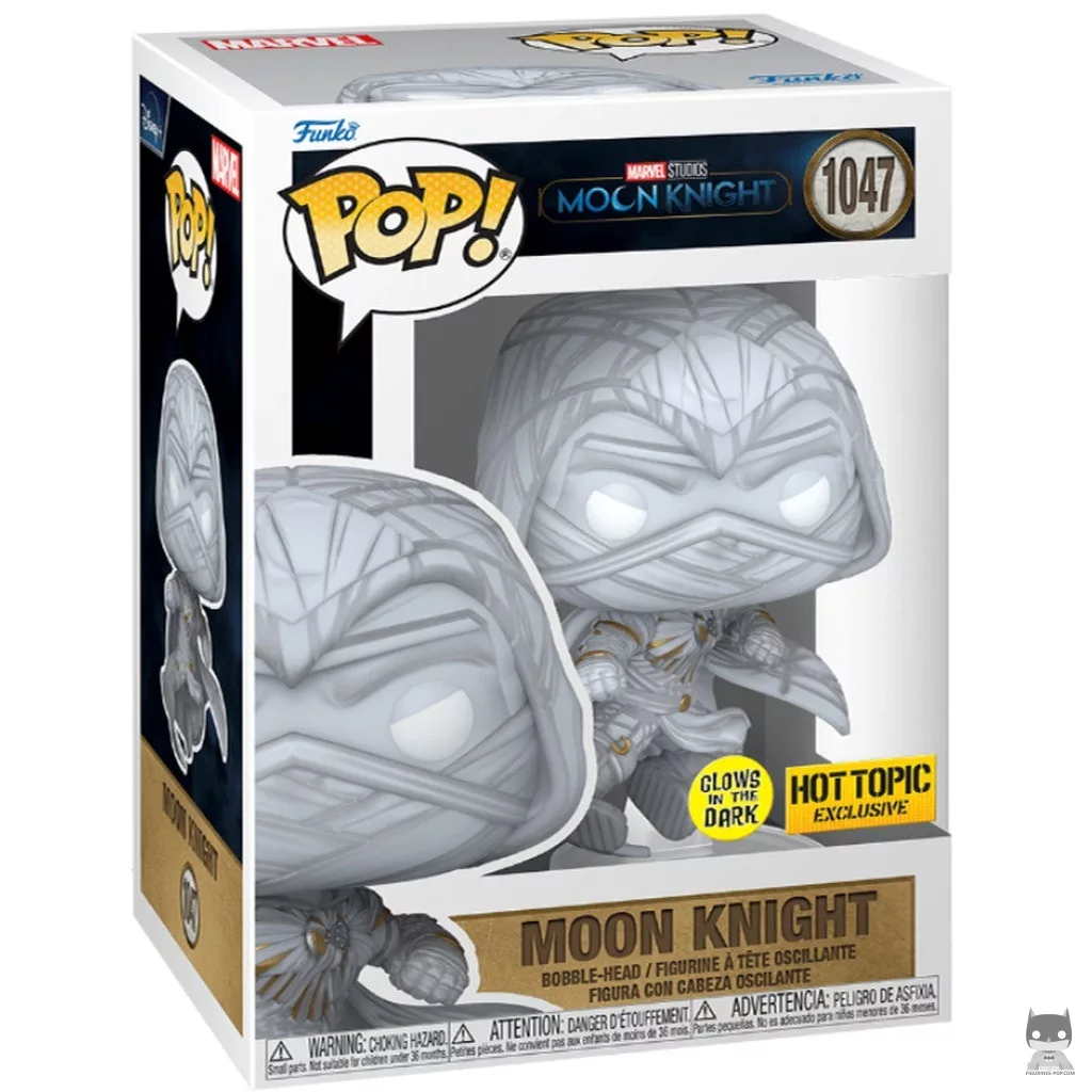 Figura Funko Pop! Moon Knight (Brilla en la oscuridad) en su caja