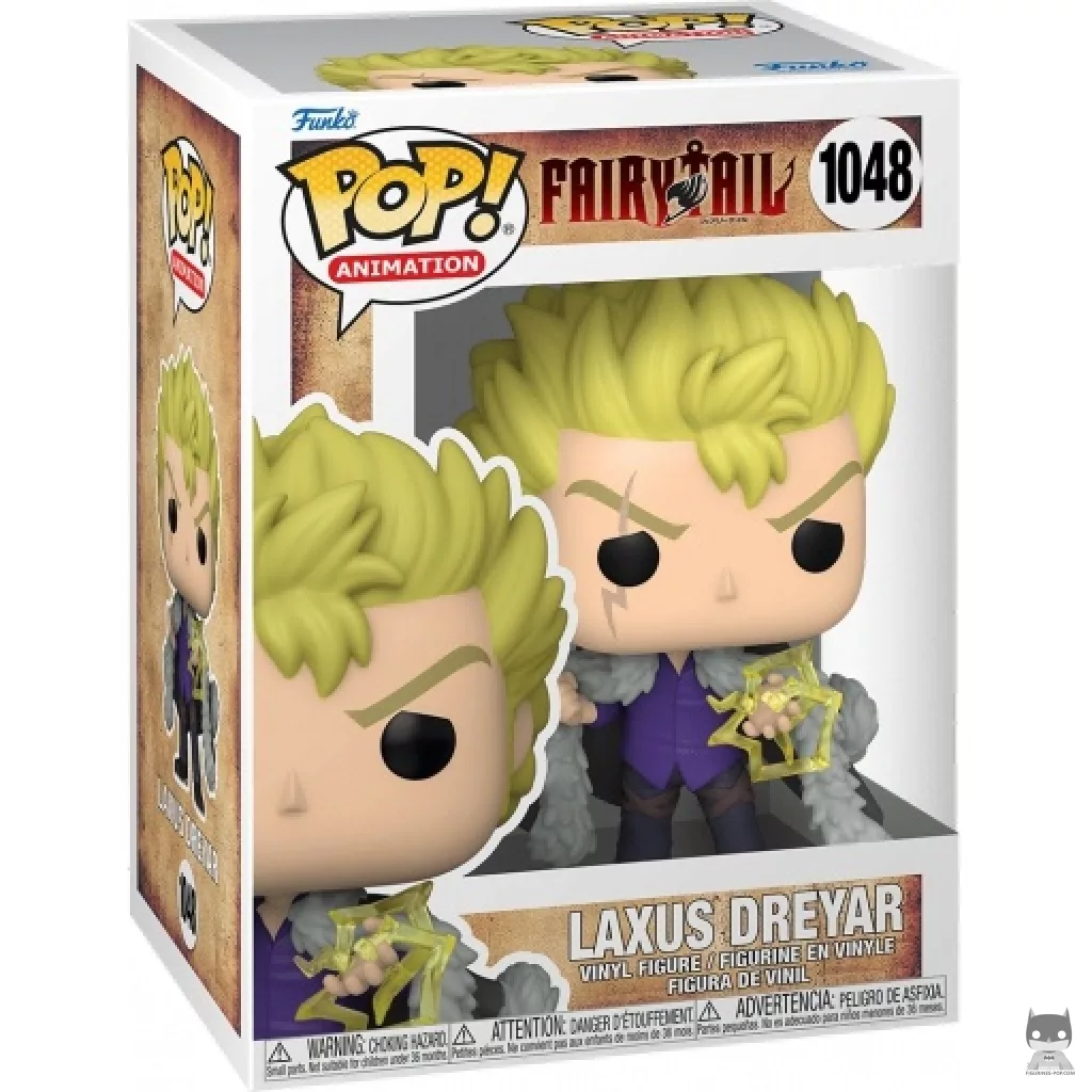 Figura Funko Pop! Laxus Dreyar en su caja