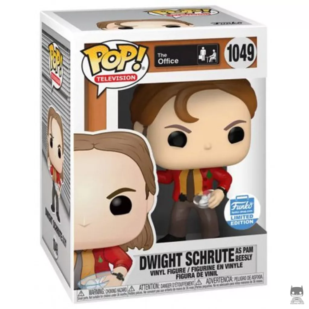 Figura Funko Pop! Dwight Schrute como Pam Beesly en su caja