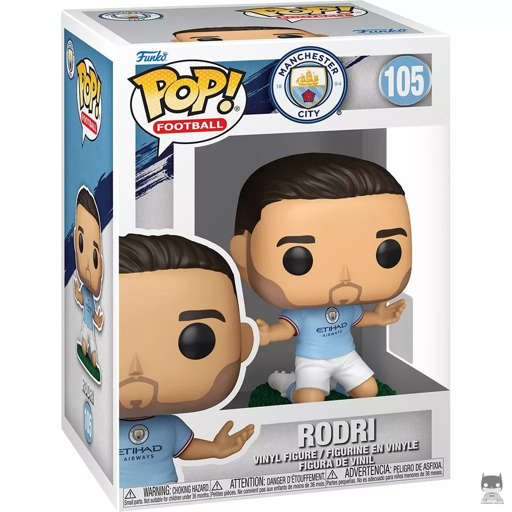 Figura Funko Pop! Rodri (Manchester City) en su caja