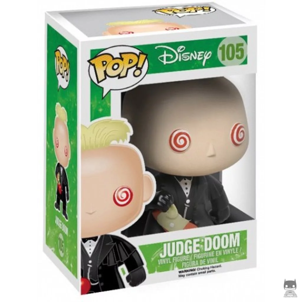 Figura Funko Pop! Juez Doom en su caja