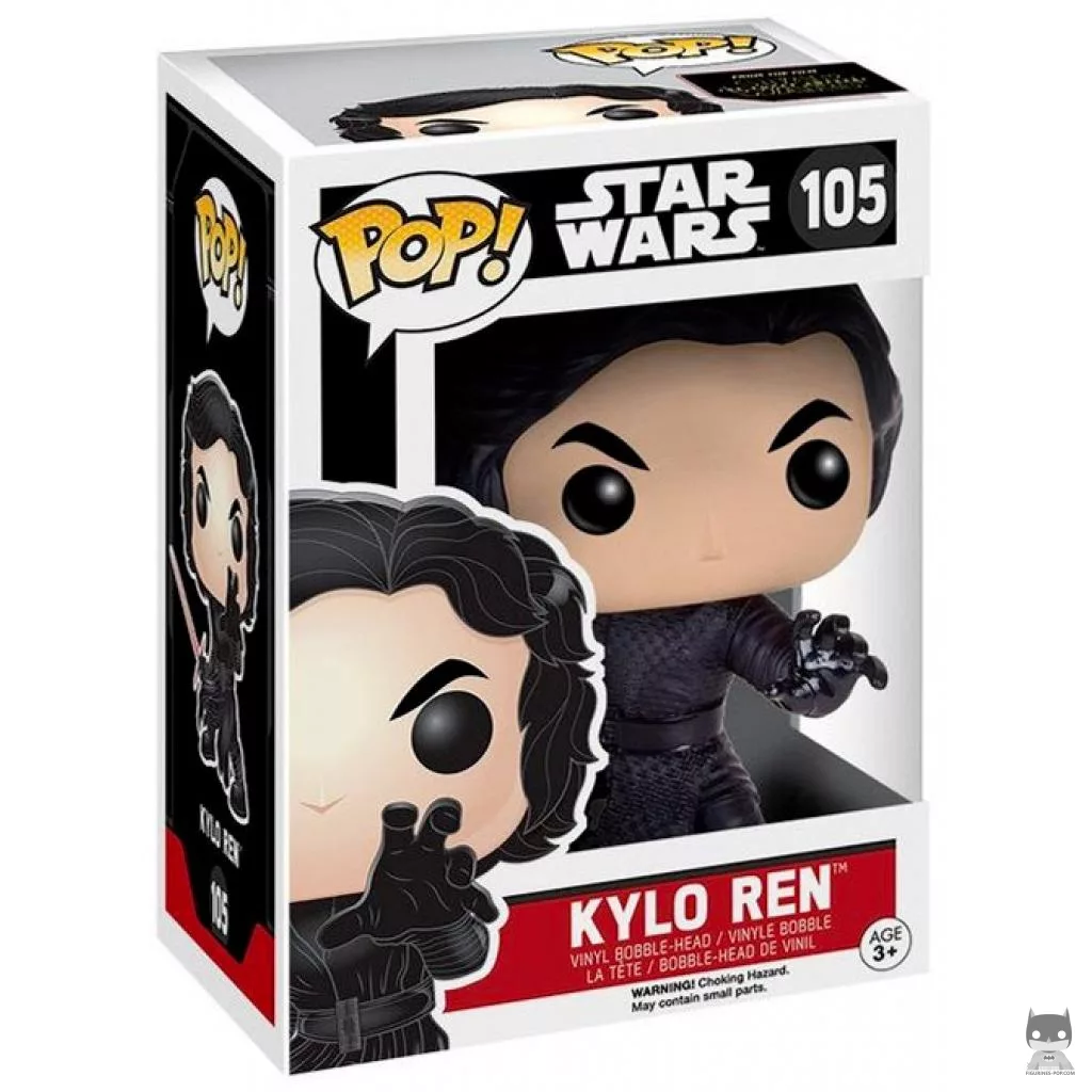 Figura Funko Pop! Kylo Ren sin máscara en su caja