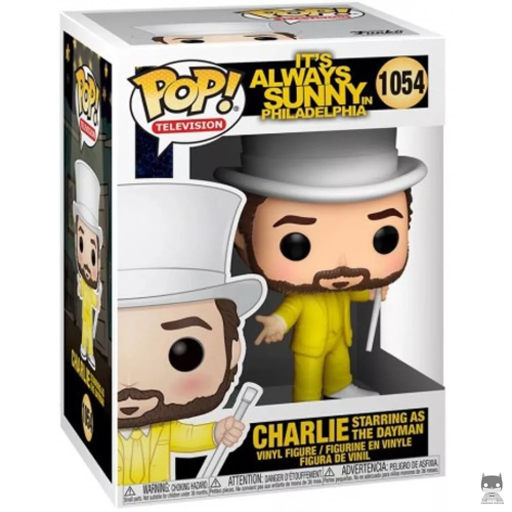 Figura Funko Pop! Charlie como el Dayman en su caja