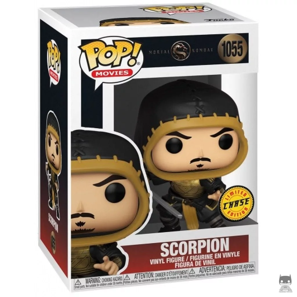Figura Funko Pop! Scorpion (Metalizado) (Chase) en su caja