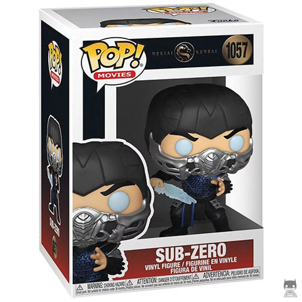 Figura Funko Pop! Sub-Zero (Metalizado) en su caja