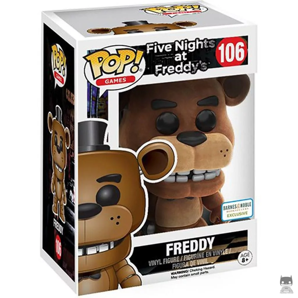 Figura Funko Pop! Freddy Fazbear (Flocado) en su caja