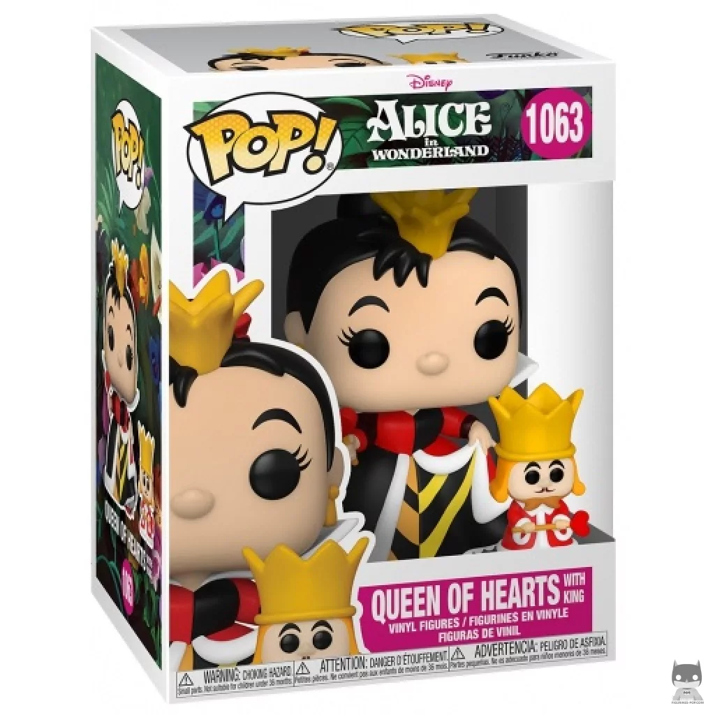 Figura Funko Pop! Reina de Corazones con King en su caja