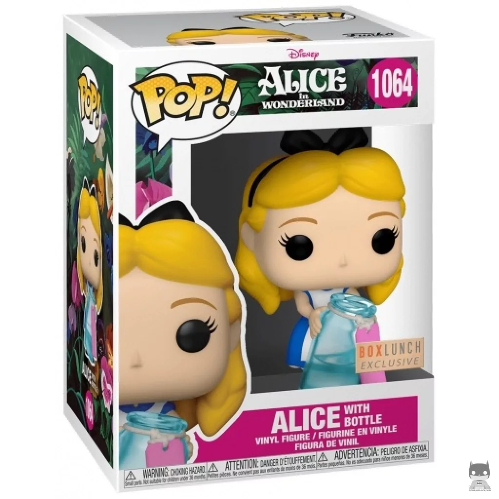 Figura Funko Pop! Alicia con Bottle en su caja