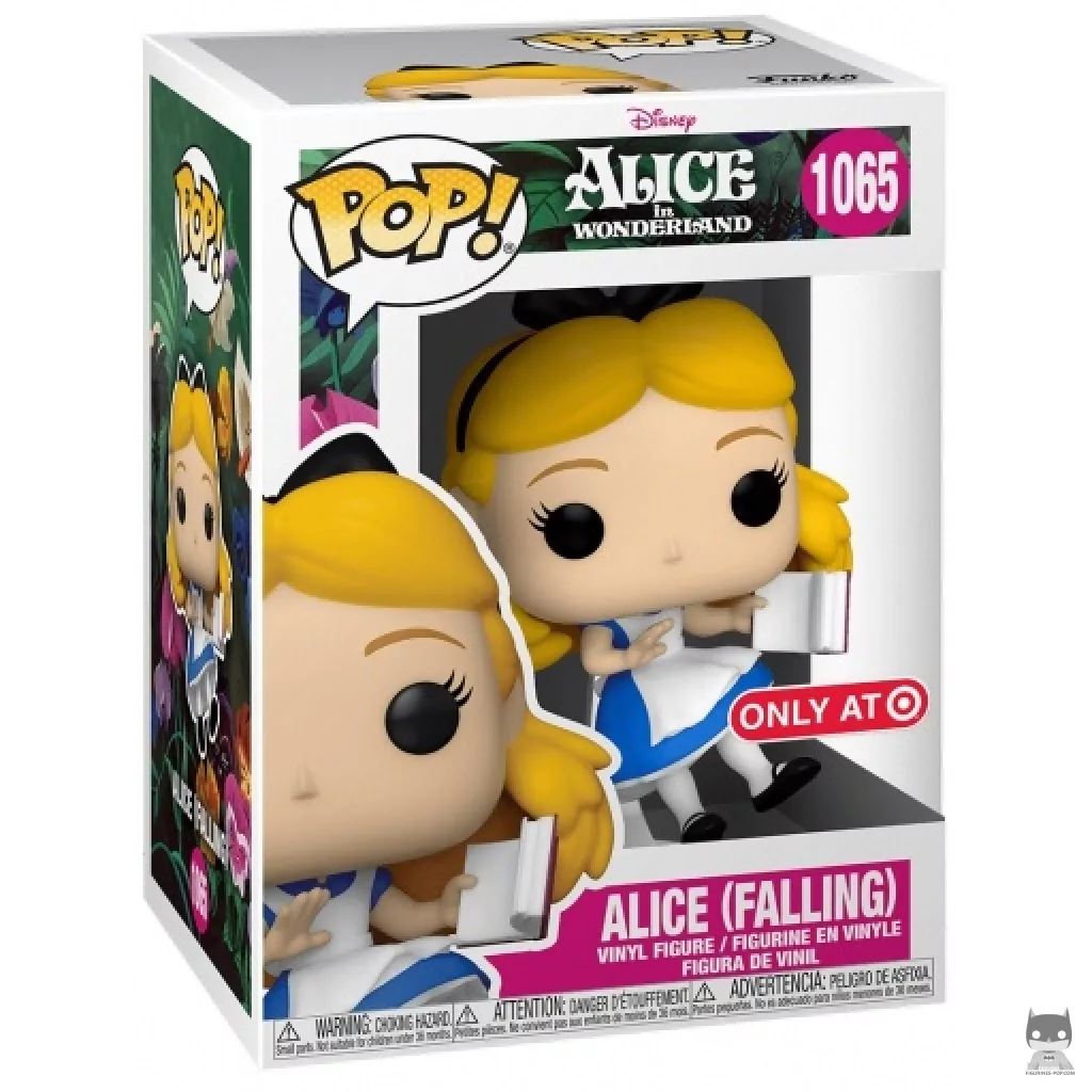 Figura Funko Pop! Alicia cayendo en su caja