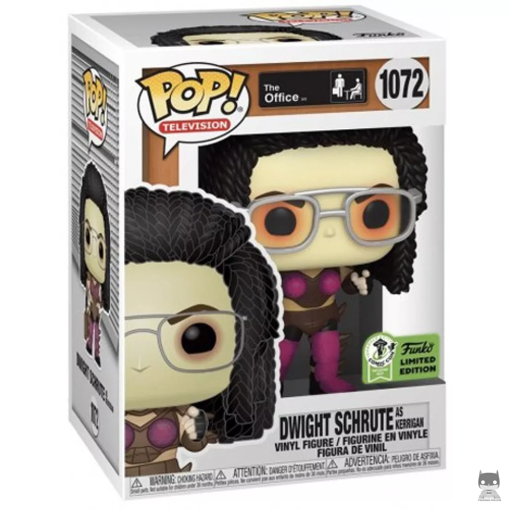 Figura Funko Pop! Dwight Schrute como Kerrigan (Spring Convention) en su caja
