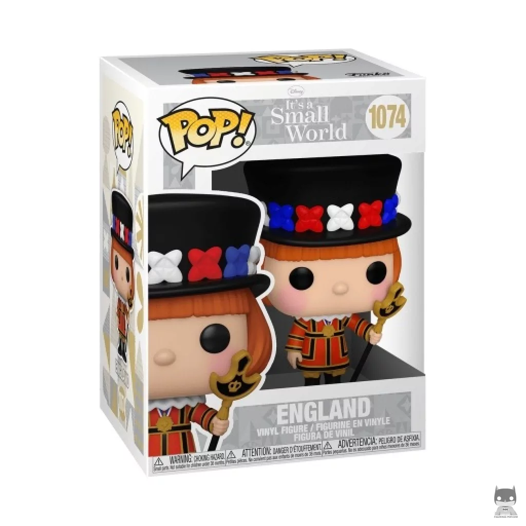 Figura Funko Pop! Inglaterra en su caja