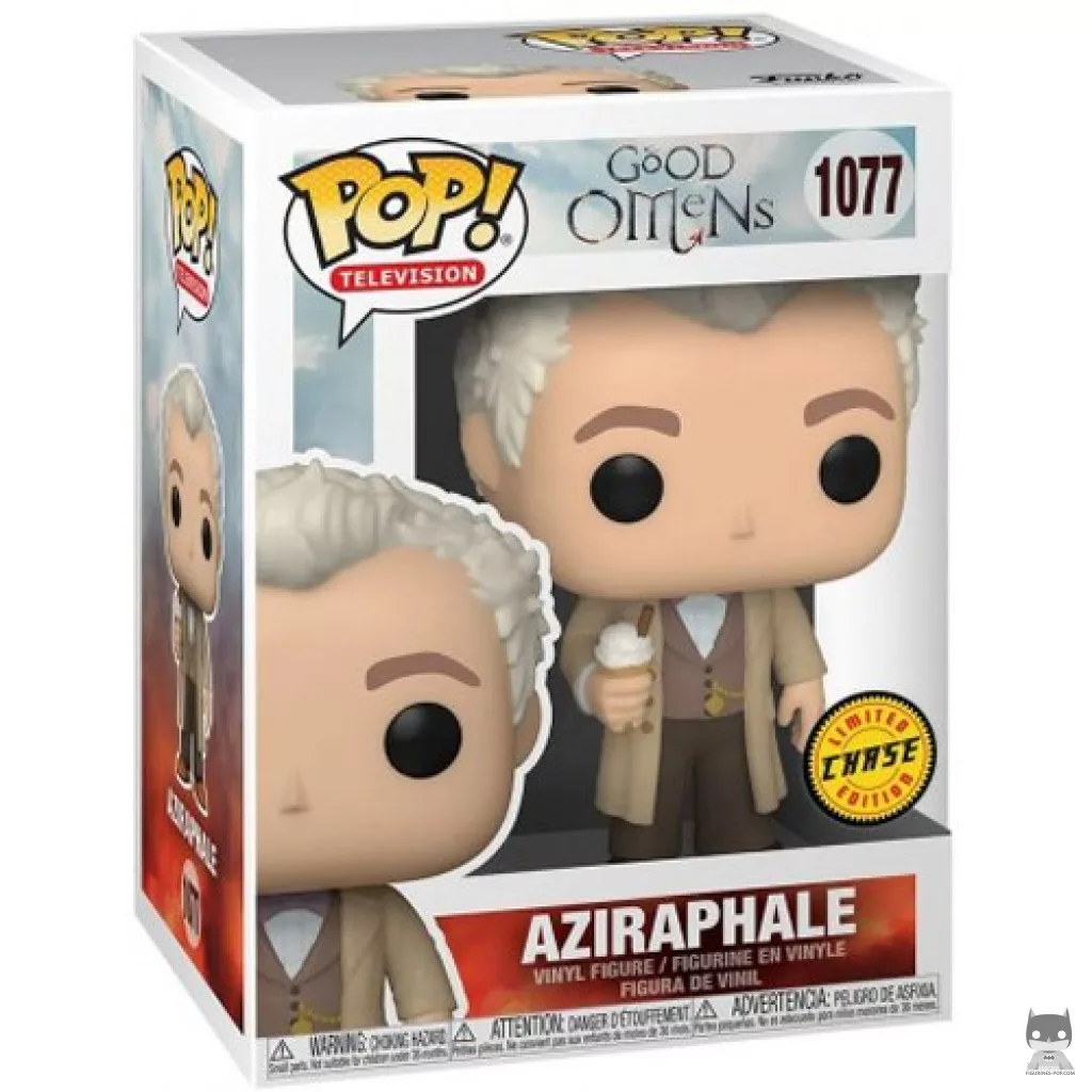 Figura Funko Pop! Aziraphale (Chase) en su caja