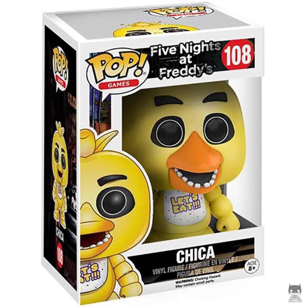 Figura Funko Pop! Chica the Chicken en su caja