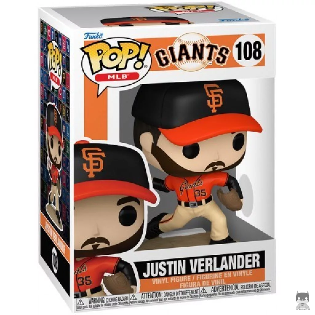 Figura Funko Pop! Justin Verlander en su caja