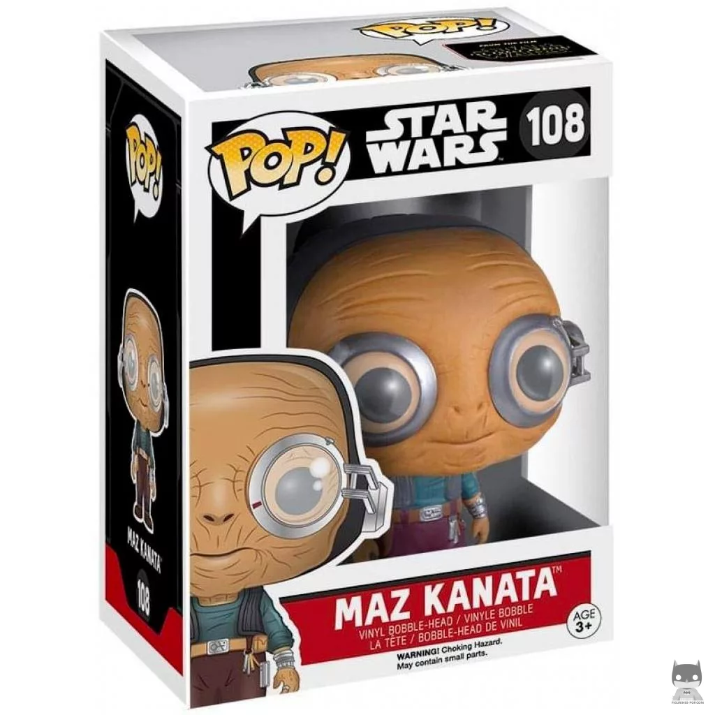 Figura Funko Pop! Maz Kanata en su caja