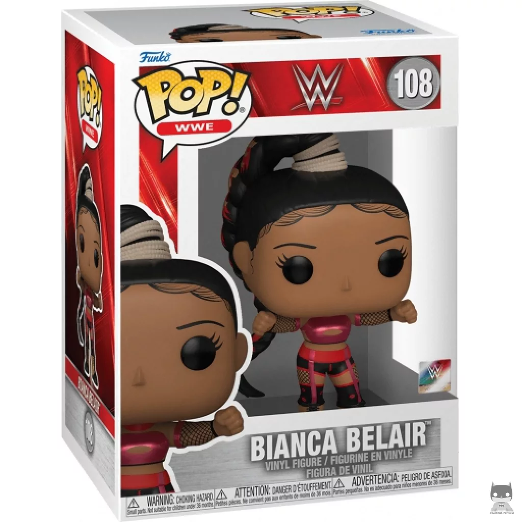 Figura Funko Pop! Bianca Belair (Rojo) en su caja