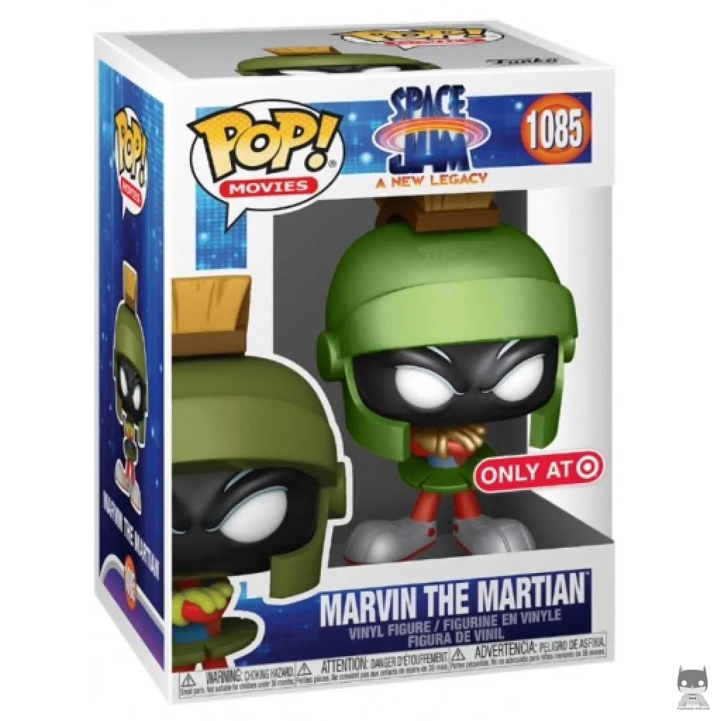 Figura Funko Pop! Marvin el Marciano (Metalizado) en su caja