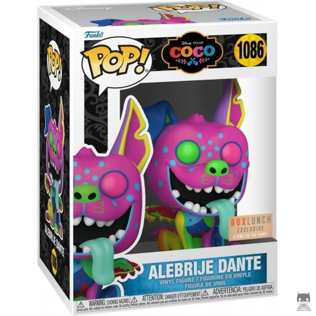 Figura Funko Pop! Dante alebrije (Brilla en la oscuridad) en su caja