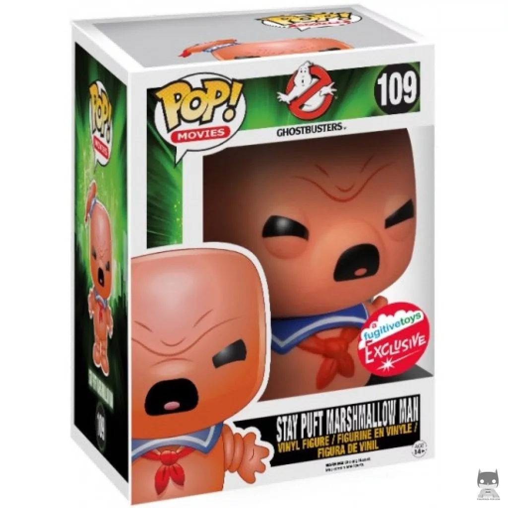 Figura Funko Pop! Hombre de Malvavisco Stay Puft (Rosa) (Supersized) en su caja