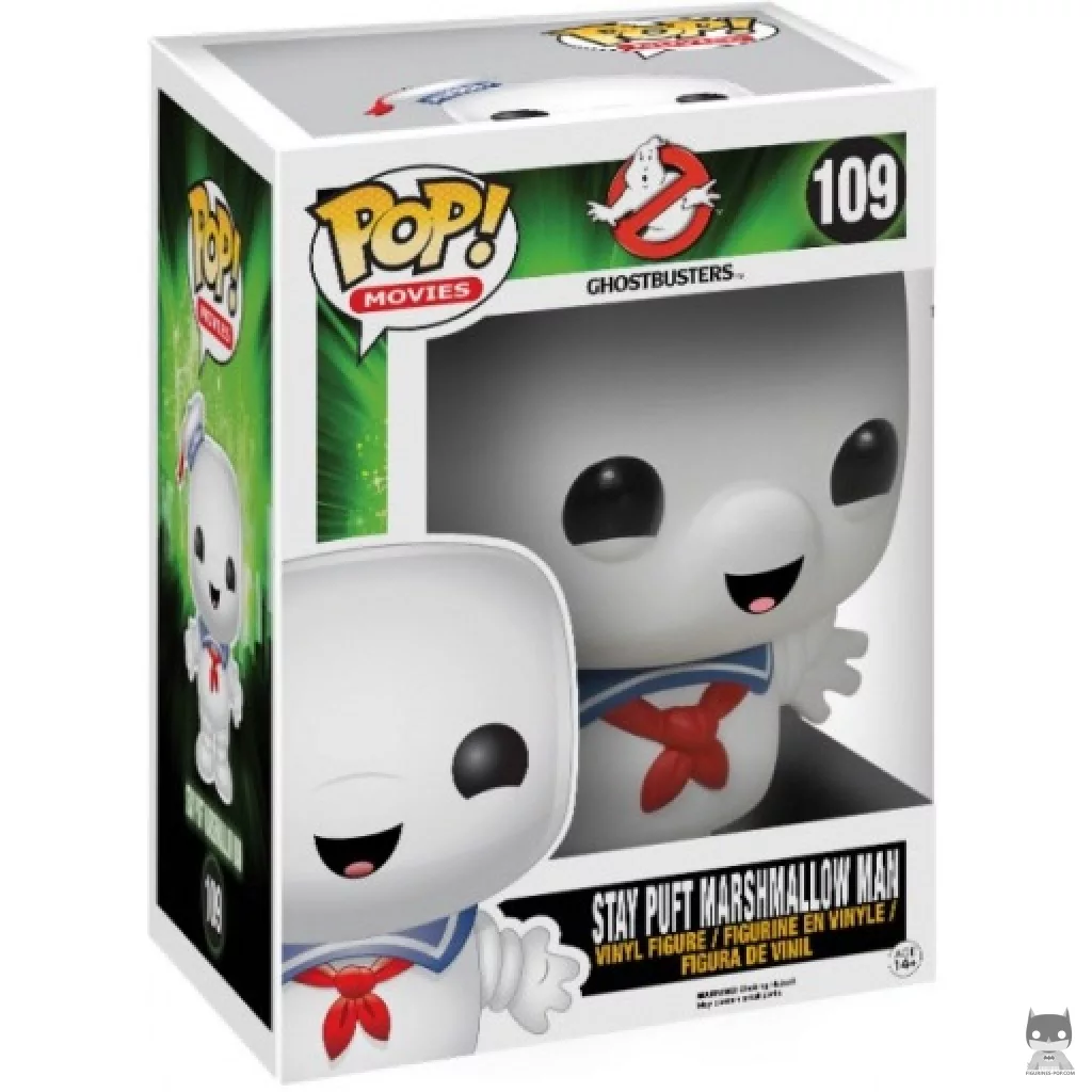 Figura Funko Pop! Hombre de Malvavisco Stay Puft (Supersized) en su caja