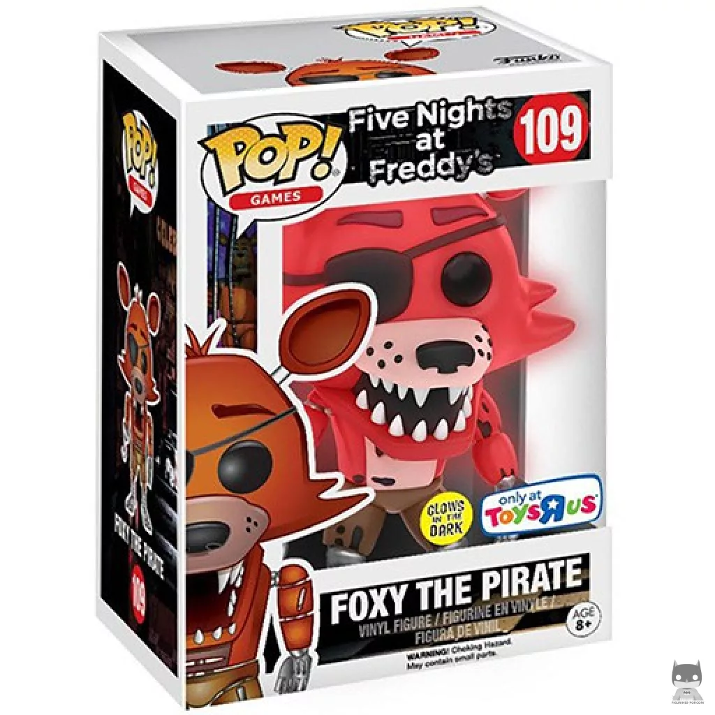 Figura Funko Pop! Foxy (Pirata) (Rojo) en su caja