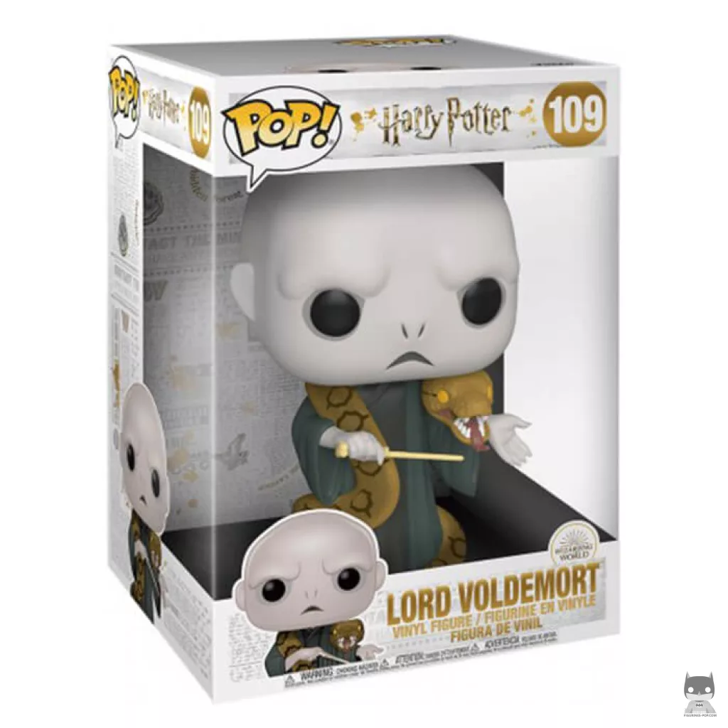 Figura Funko Pop! Lord Voldemort (Supersized 10'') en su caja