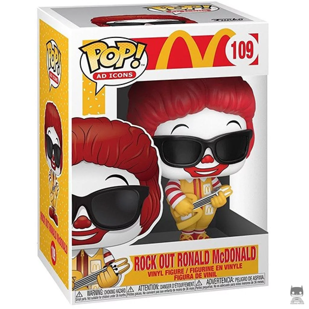 Figura Funko Pop! Ronald McDonald rockero en su caja
