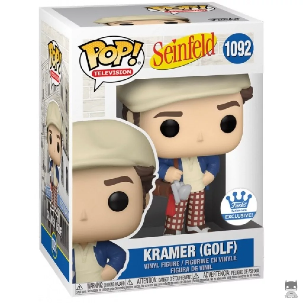Figura Funko Pop! Kramer jugando al golf en su caja